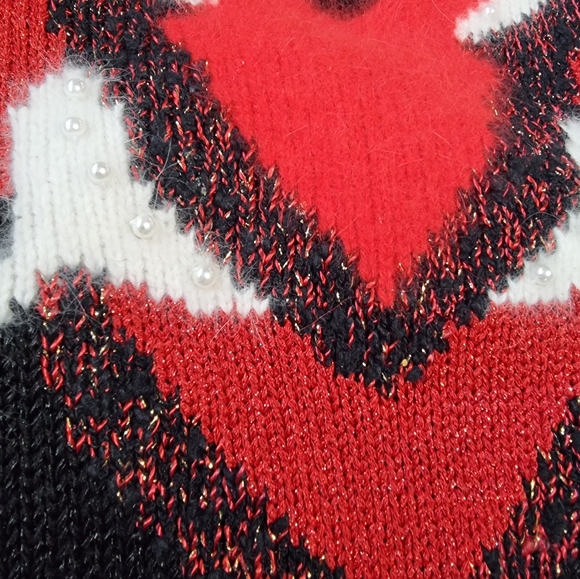 Stunning Unique Vintage Pearl & Angora Sweater - Picture 3 of 9